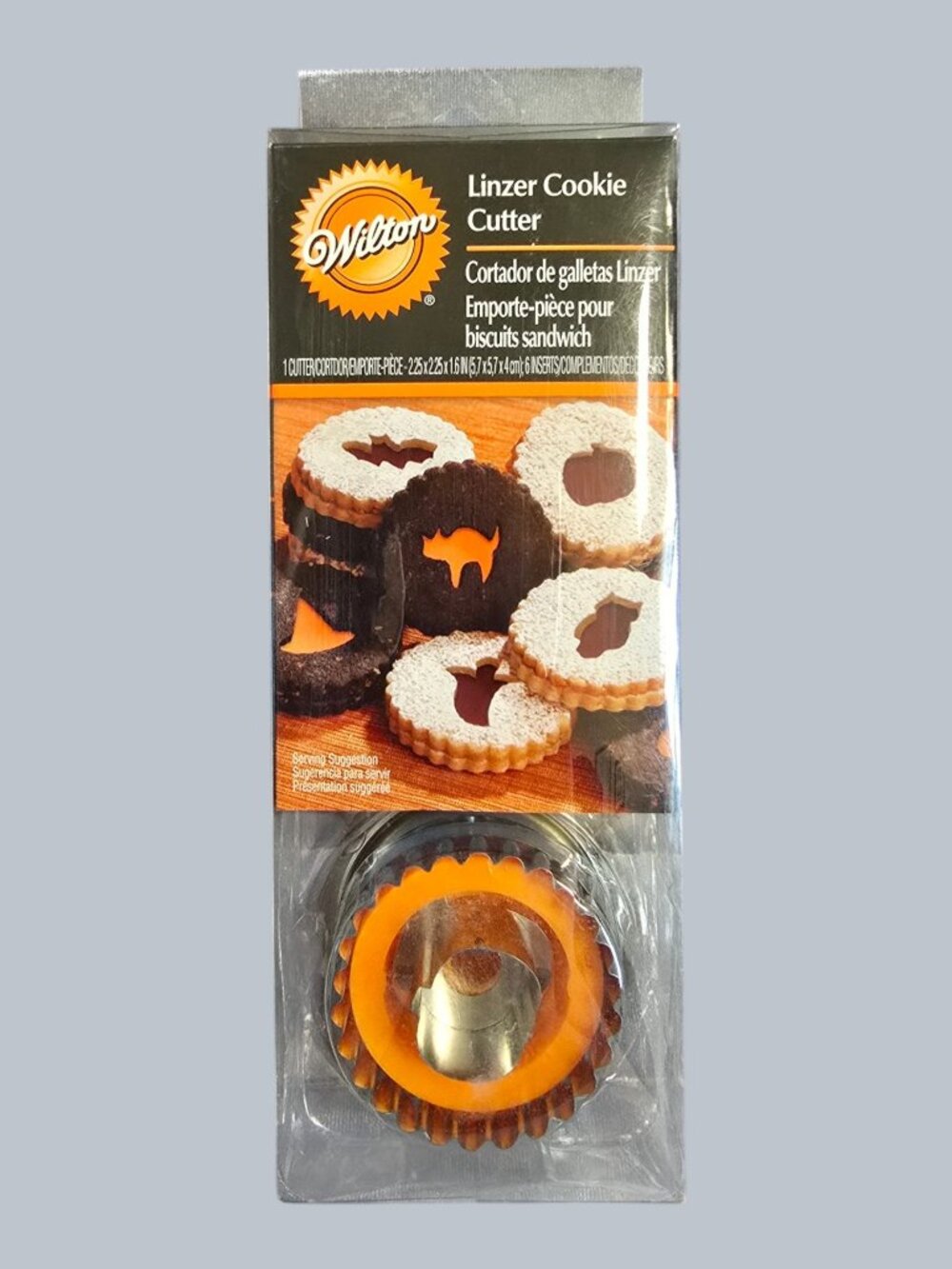 Wilton Linzer Halloween Cookie Cutter Set 7 Piece Cat Pumpkin Ghost Bat Owl